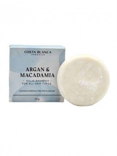 Argan & Macadamia kietas šampūnas