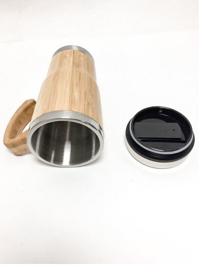 Bambukinis termo puodelis (450ml)
