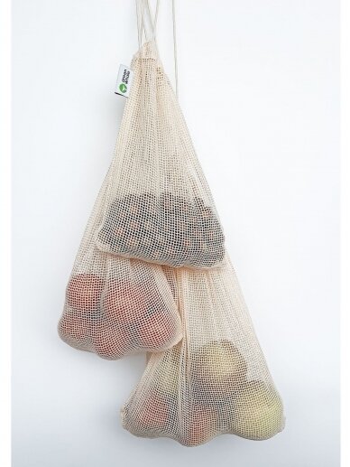 Medvilniniai daugkartinio naudojimo maišeliai (vaisiams, daržovėms) 2